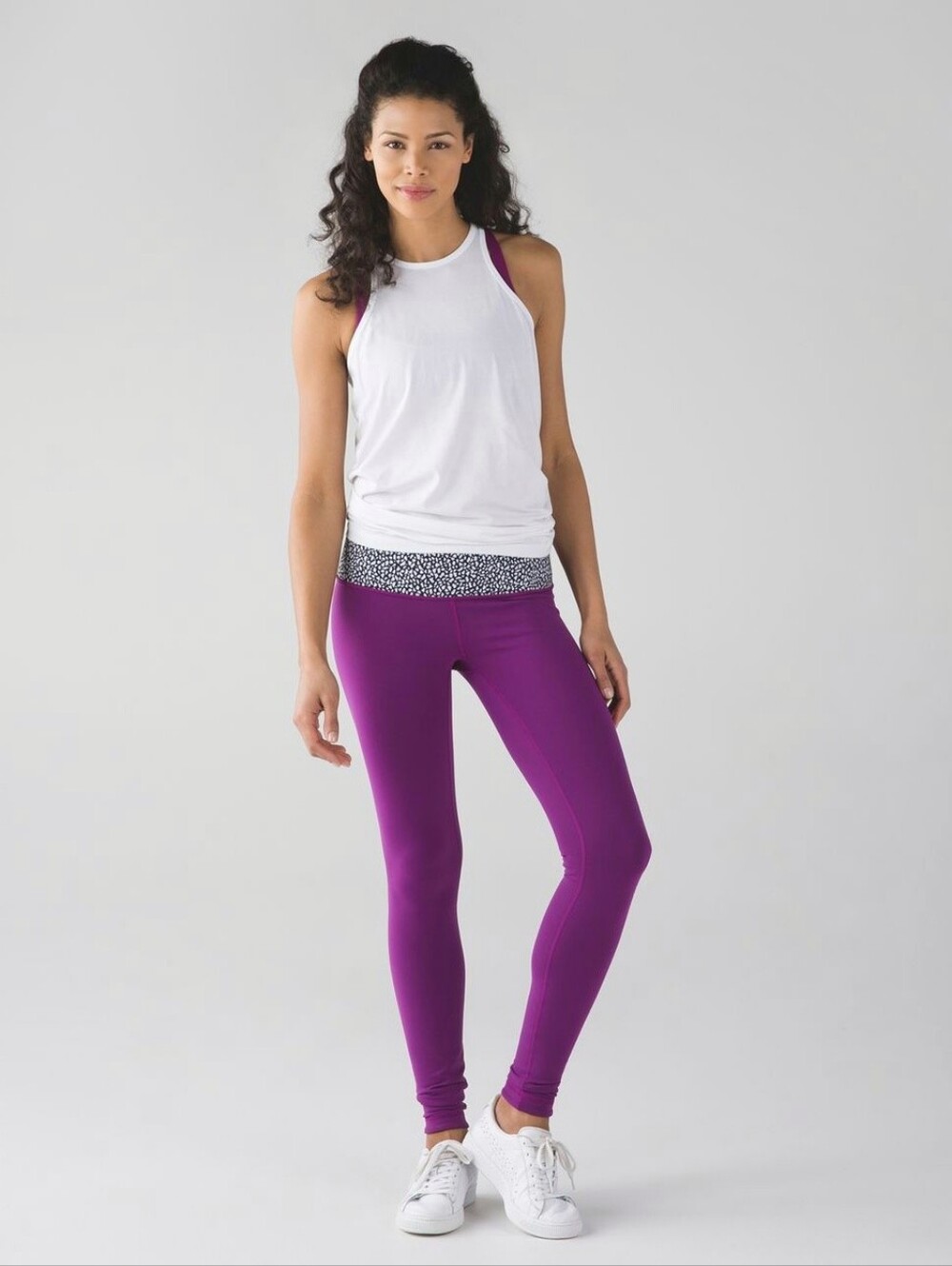 Lululemon Wunder Under Pant III Reversible Black / Regal Plum / Miss Mosaic 4